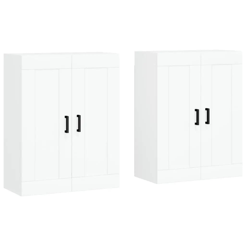 Armoires murales 2 pcs blanc bois d’ingénierie - XIOS