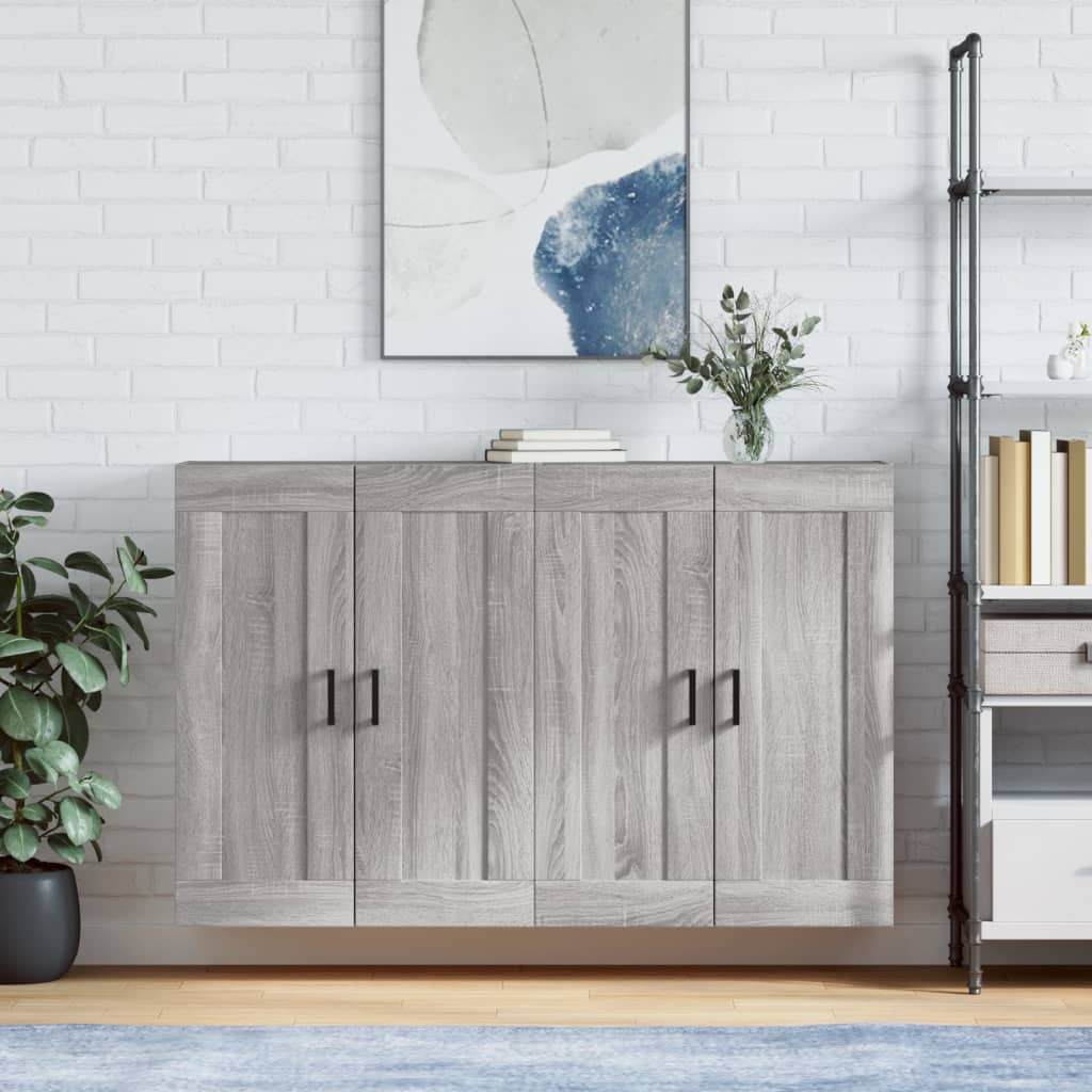 Armoires murales 2 pcs sonoma gris bois d'ingénierie - XIOS