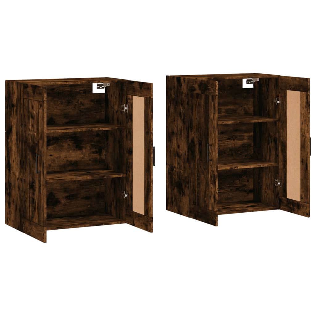 Armoires murales 2 pcs chêne fumé bois d'ingénierie - XIOS