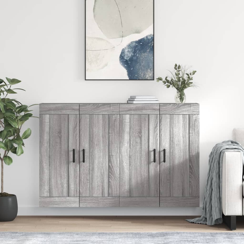 Armoires murales 2 pcs sonoma gris bois d'ingénierie - XIOS