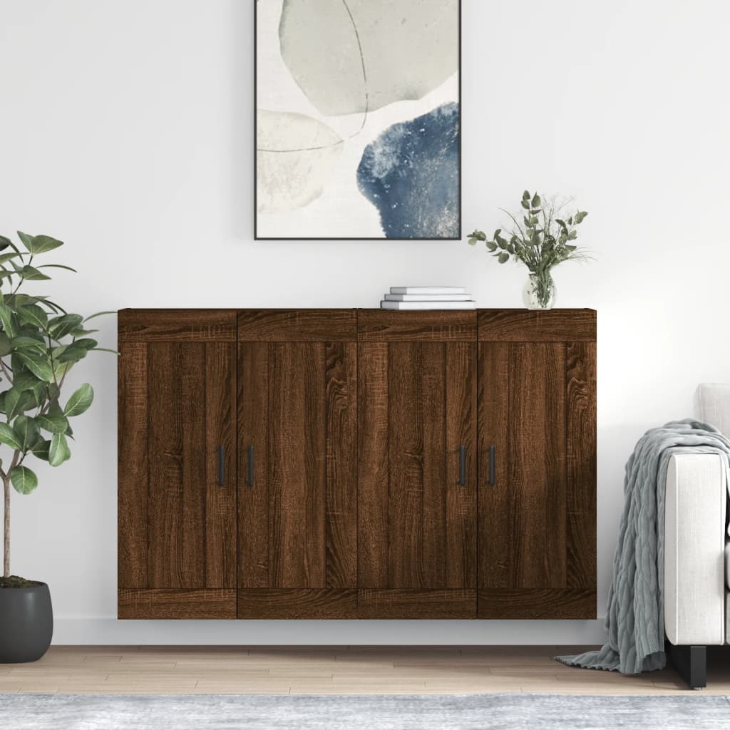 Armoires murales 2 pcs chêne marron bois d'ingénierie - XIOS