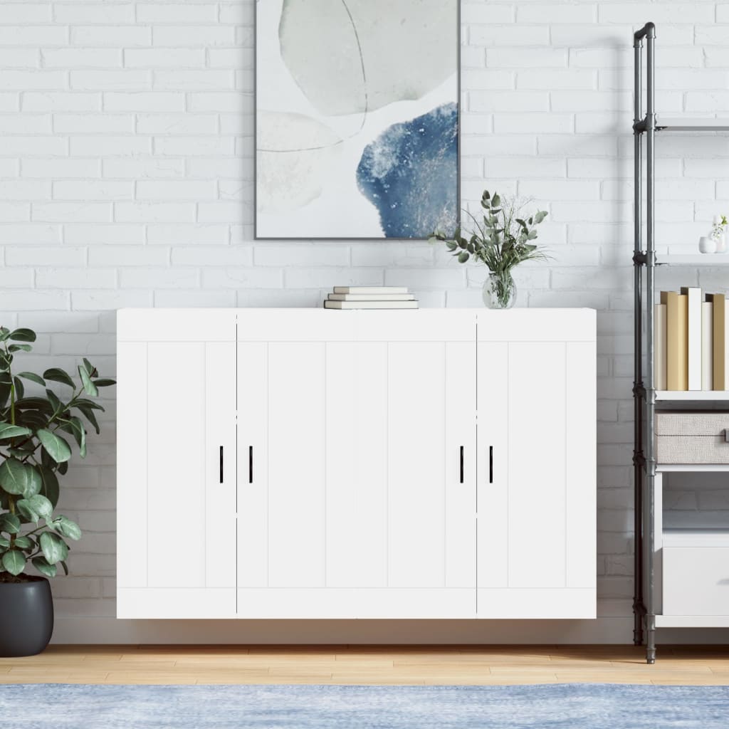 Armoires murales 2 pcs blanc bois d'ingénierie - XIOS