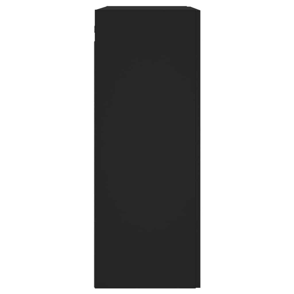 Armoires murales 2 pcs noir bois d'ingénierie - XIOS