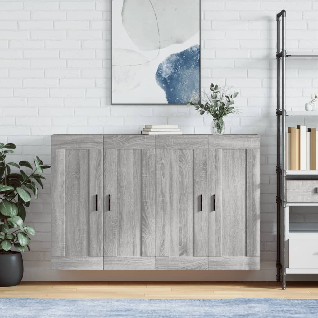Armoires murales 2 pcs sonoma gris bois d'ingénierie - XIOS