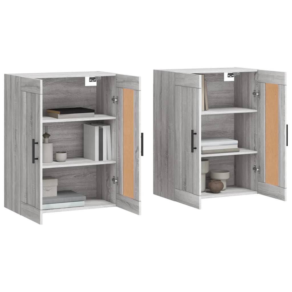 Armoires murales 2 pcs sonoma gris bois d'ingénierie - XIOS