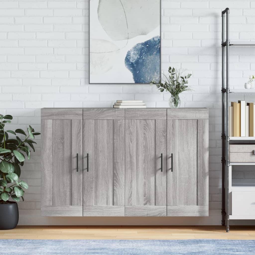 Armoires murales 2 pcs sonoma gris bois d'ingénierie - XIOS