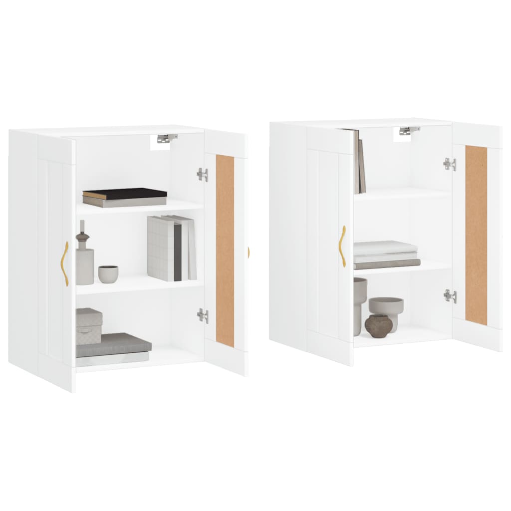 Armoires murales 2 pcs blanc bois d'ingénierie - XIOS