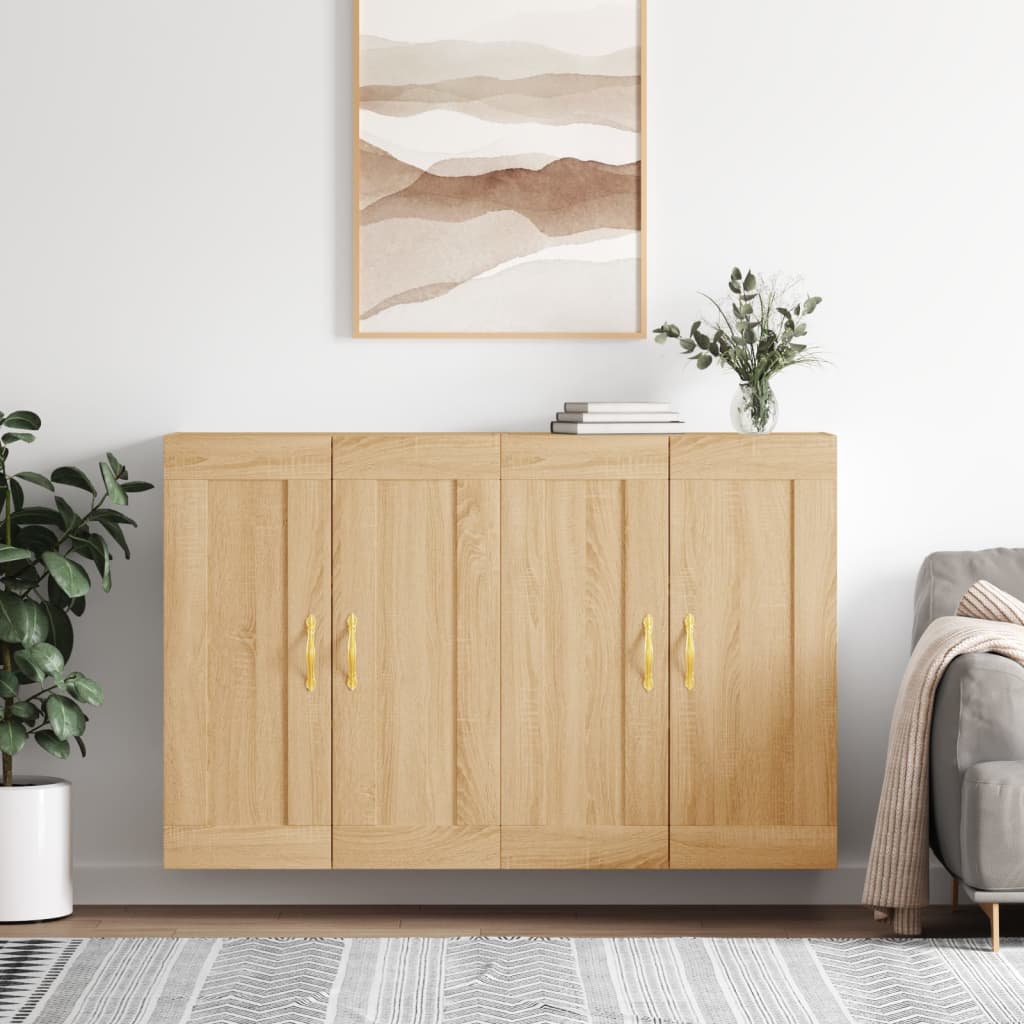 Armoires murales 2 pcs chêne sonoma bois d'ingénierie - XIOS