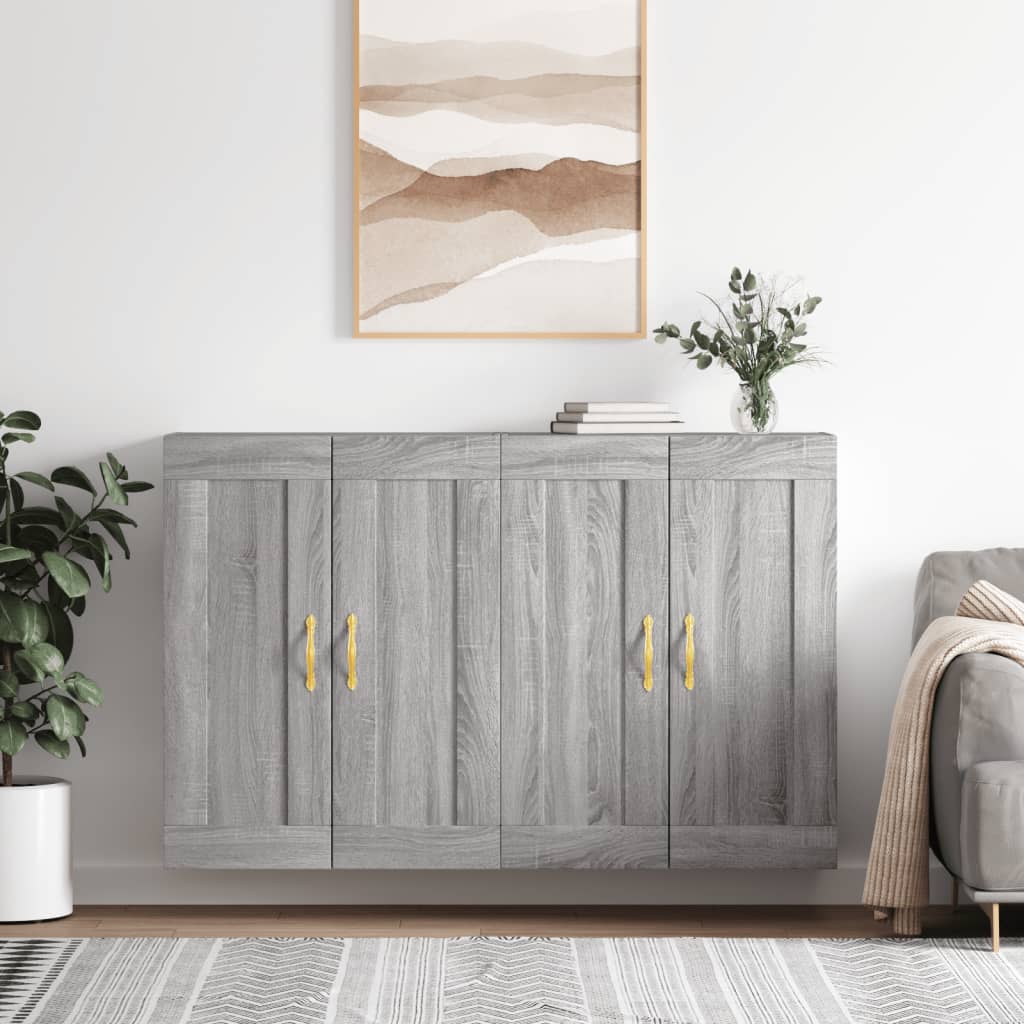 Armoires murales 2 pcs sonoma gris bois d'ingénierie - XIOS