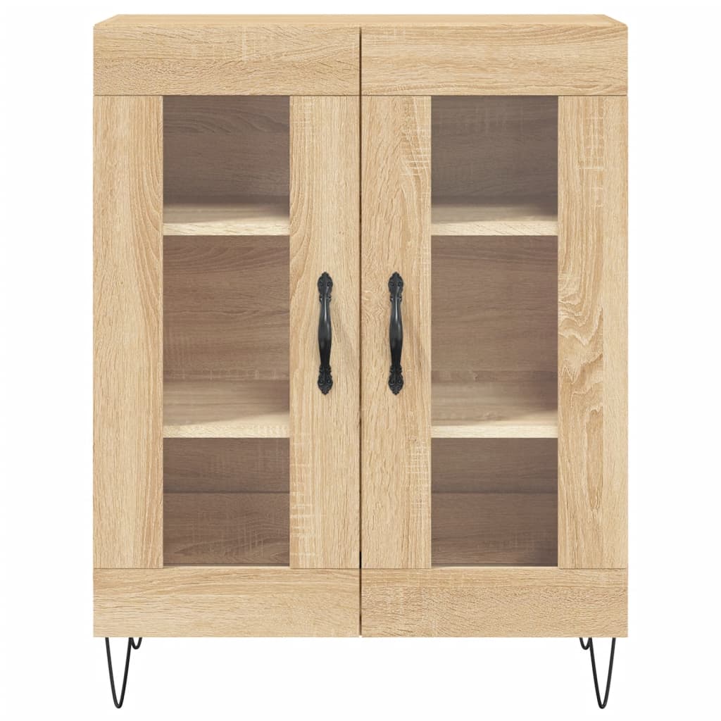 Buffet haut Chêne sonoma 69,5x34x180 cm Bois d'ingénierie - XIOS