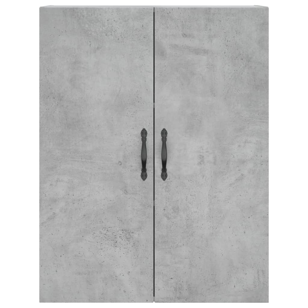 Buffet haut Gris béton 69,5x34x180 cm Bois d'ingénierie - XIOS