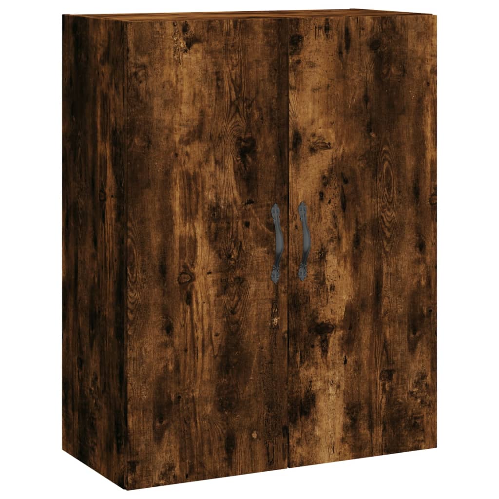 Buffet haut Chêne fumé 69,5x34x180 cm Bois d'ingénierie - XIOS