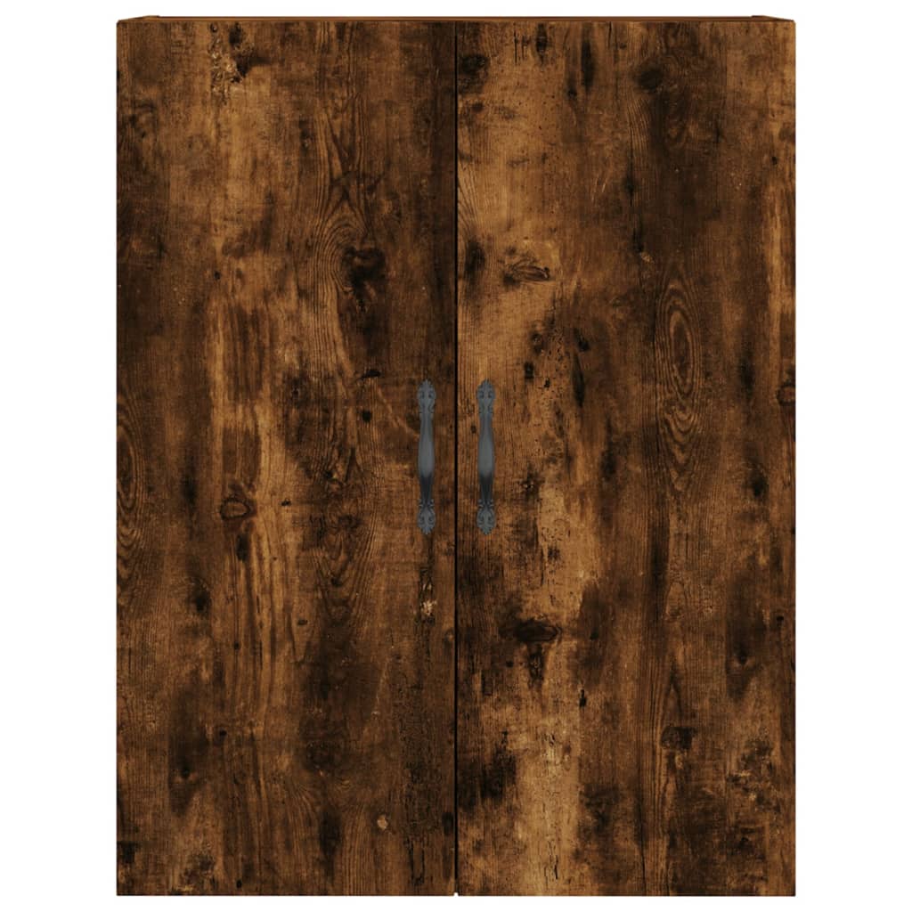 Buffet haut Chêne fumé 69,5x34x180 cm Bois d'ingénierie - XIOS