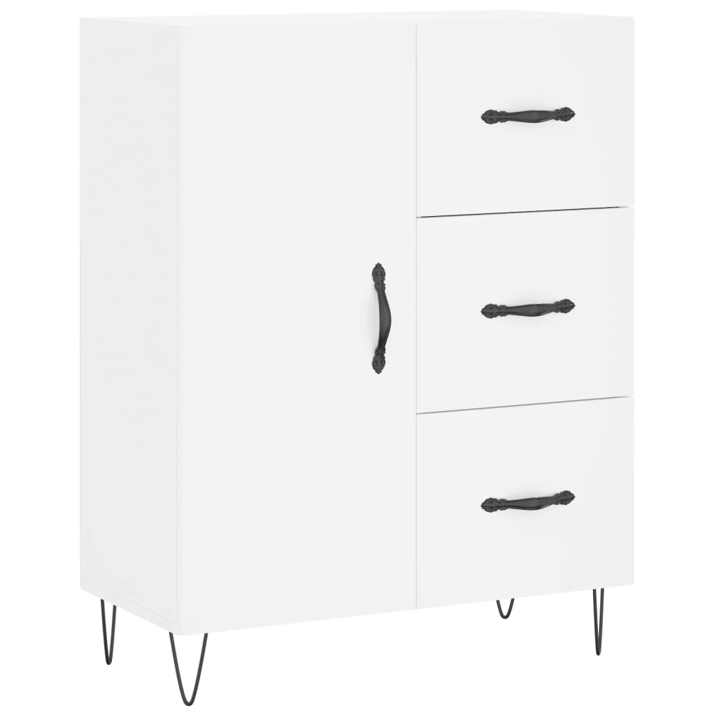 Buffet haut Blanc 69,5x34x180 cm Bois d'ingénierie - XIOS
