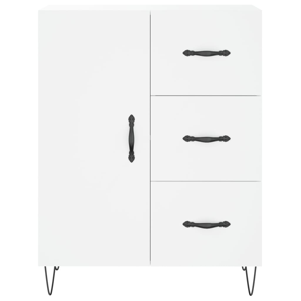 Buffet haut Blanc 69,5x34x180 cm Bois d'ingénierie - XIOS