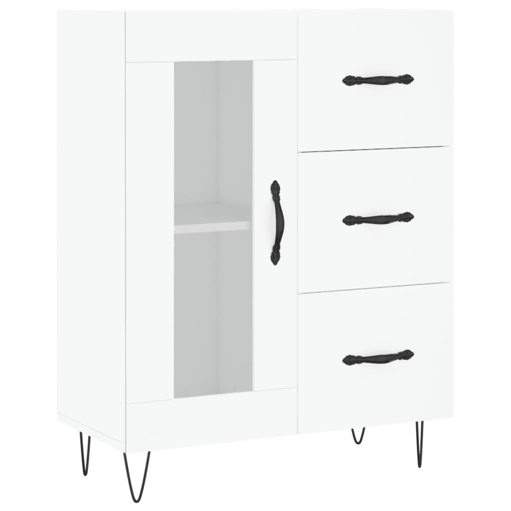 Buffet haut Blanc 69,5x34x180 cm Bois d'ingénierie - XIOS