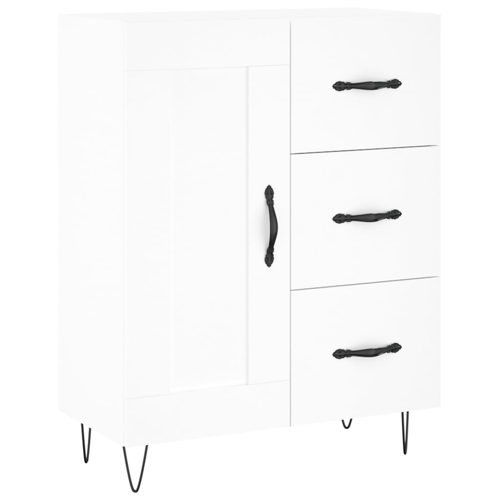 Buffet haut Blanc 69,5x34x180 cm Bois d'ingénierie - XIOS
