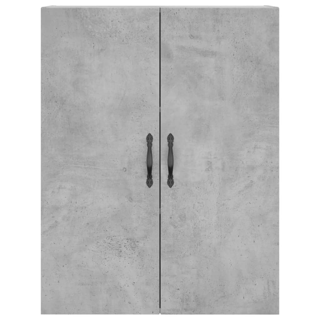 Buffet haut Gris béton 69,5x34x180 cm Bois d'ingénierie - XIOS