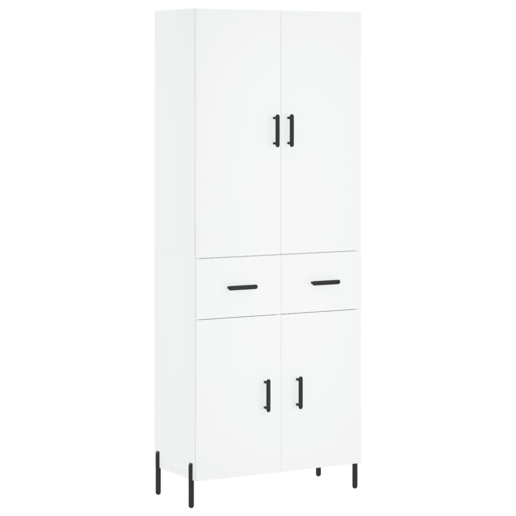 Buffet haut Blanc 69,5x34x180 cm Bois d'ingénierie - XIOS