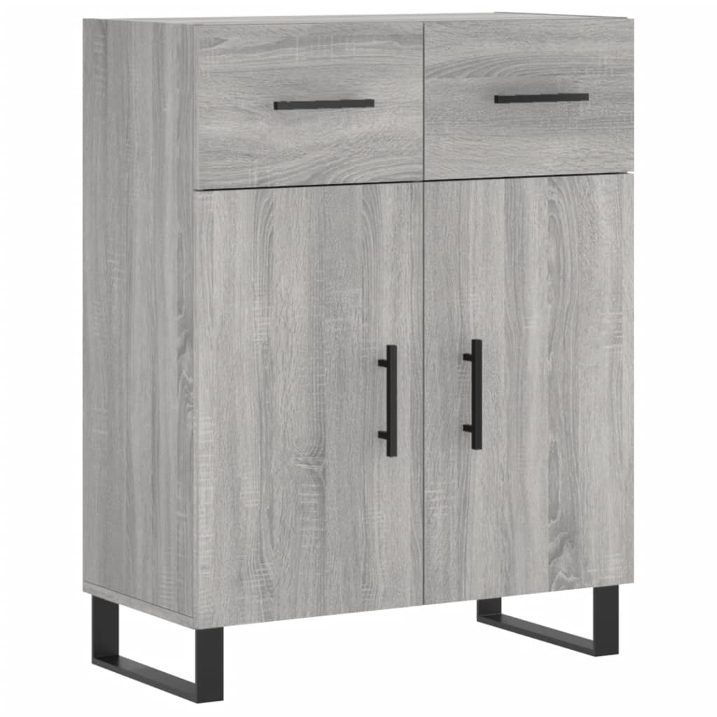 Buffet haut Sonoma gris 69,5x34x180 cm Bois d'ingénierie - XIOS