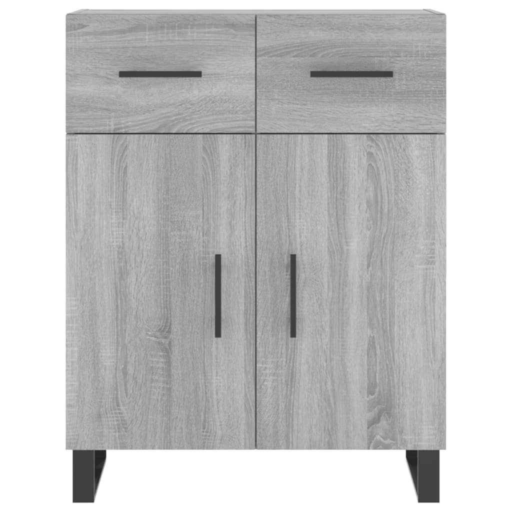 Buffet haut Sonoma gris 69,5x34x180 cm Bois d'ingénierie - XIOS