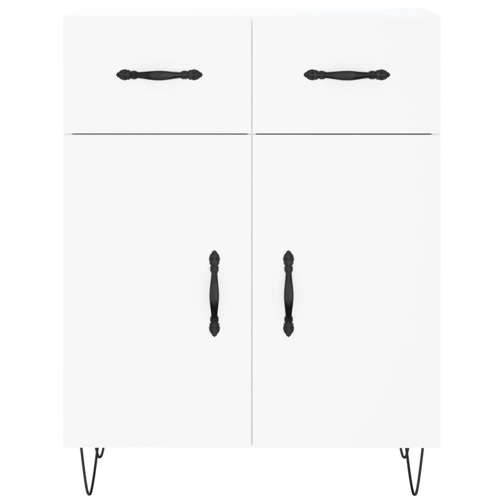 Buffet haut Blanc 69,5x34x180 cm Bois d'ingénierie - XIOS