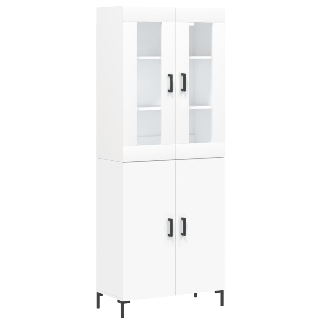 Buffet haut Blanc 69,5x34x180 cm Bois d'ingénierie - XIOS