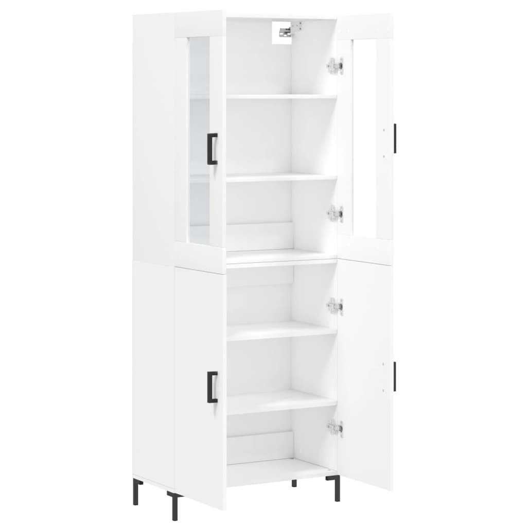 Buffet haut Blanc 69,5x34x180 cm Bois d'ingénierie - XIOS