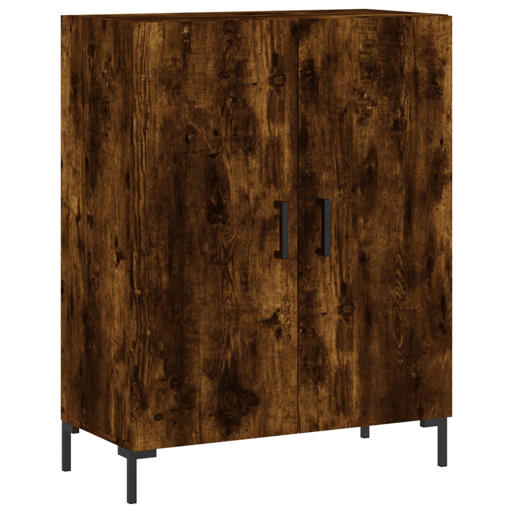 Buffet haut Chêne fumé 69,5x34x180 cm Bois d'ingénierie - XIOS