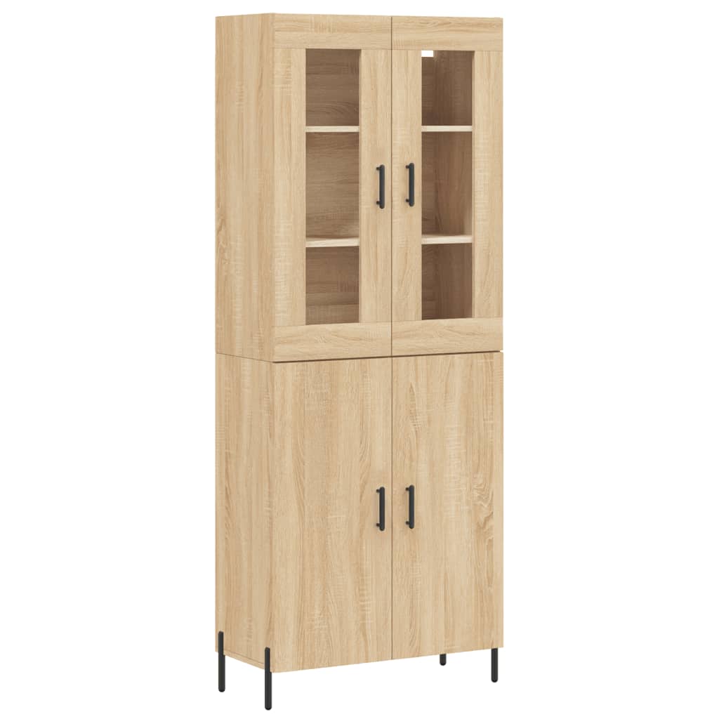 Buffet haut Chêne sonoma 69,5x34x180 cm Bois d'ingénierie - XIOS