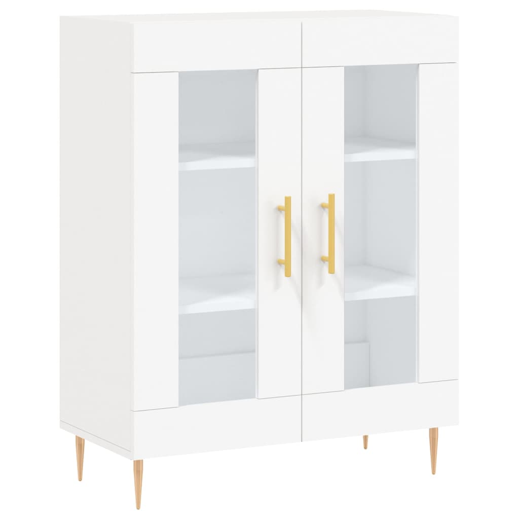 Buffet haut Blanc 69,5x34x180 cm Bois d'ingénierie - XIOS