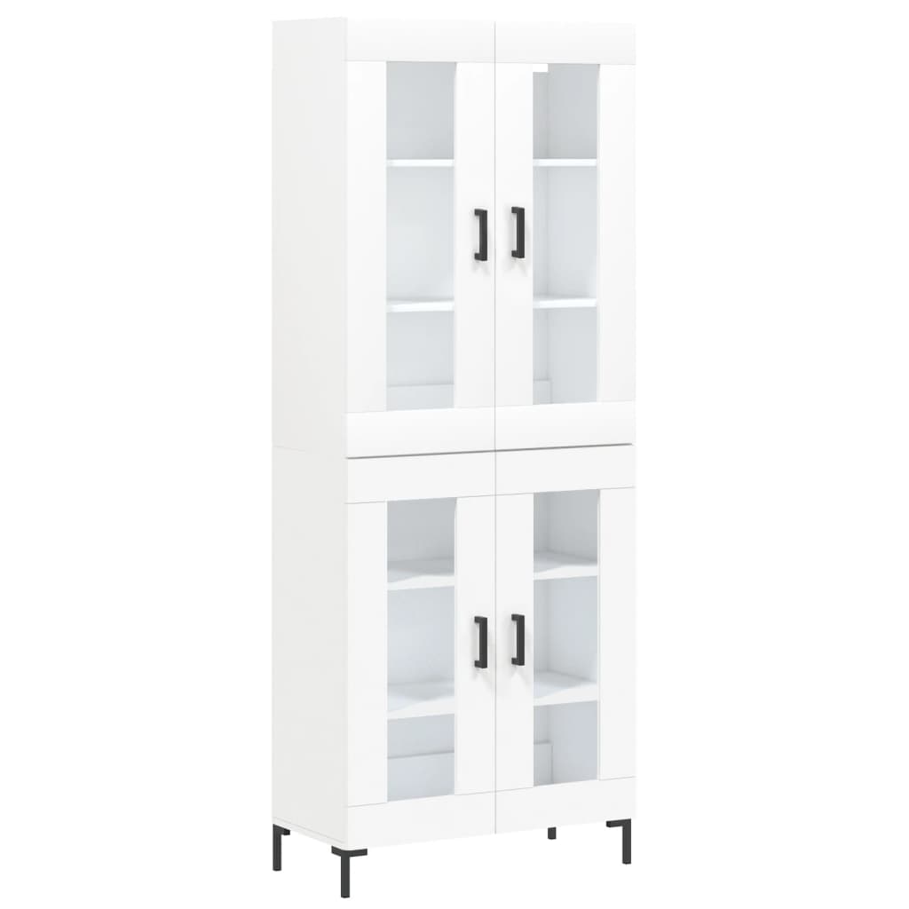Buffet haut Blanc 69,5x34x180 cm Bois d'ingénierie - XIOS