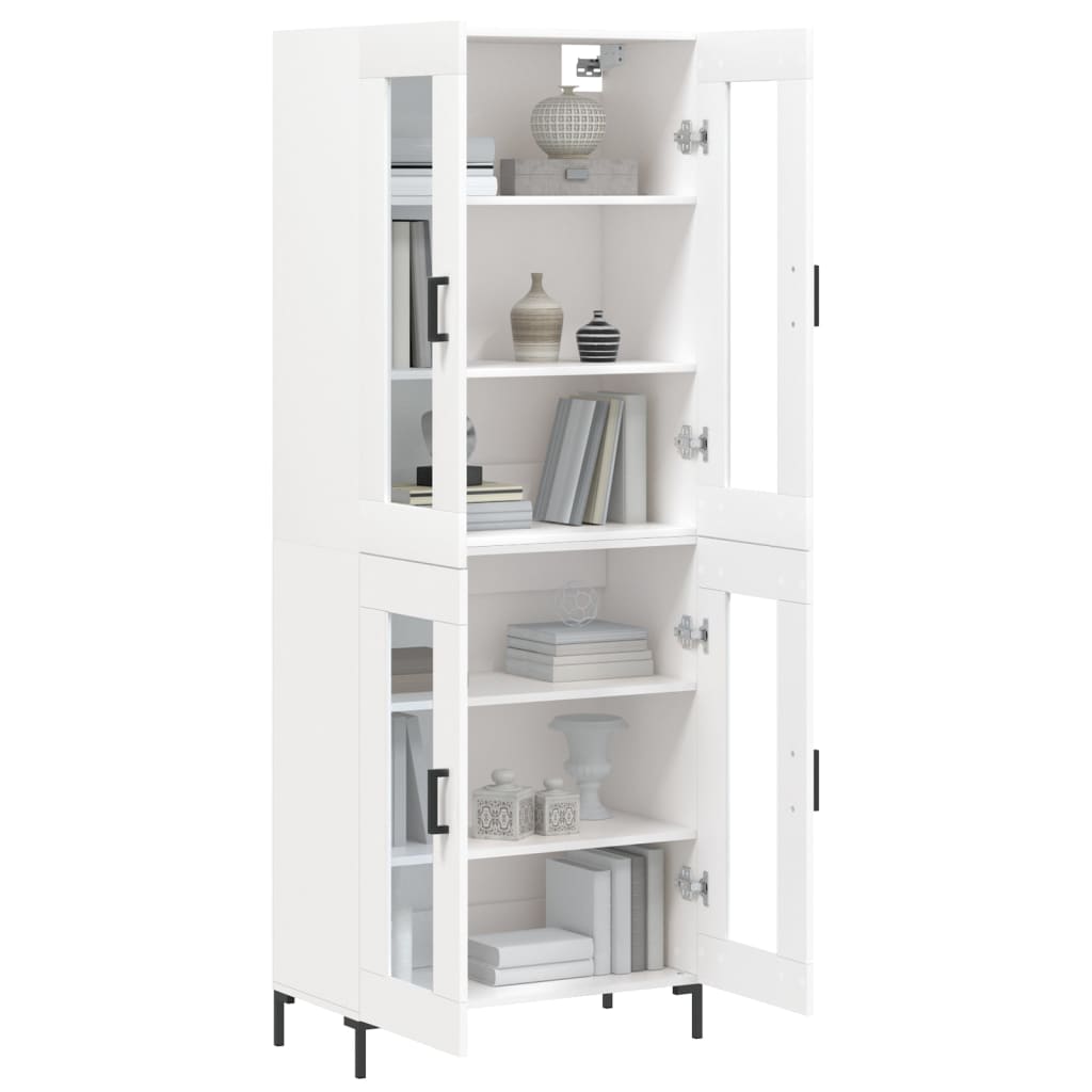 Buffet haut Blanc 69,5x34x180 cm Bois d'ingénierie - XIOS