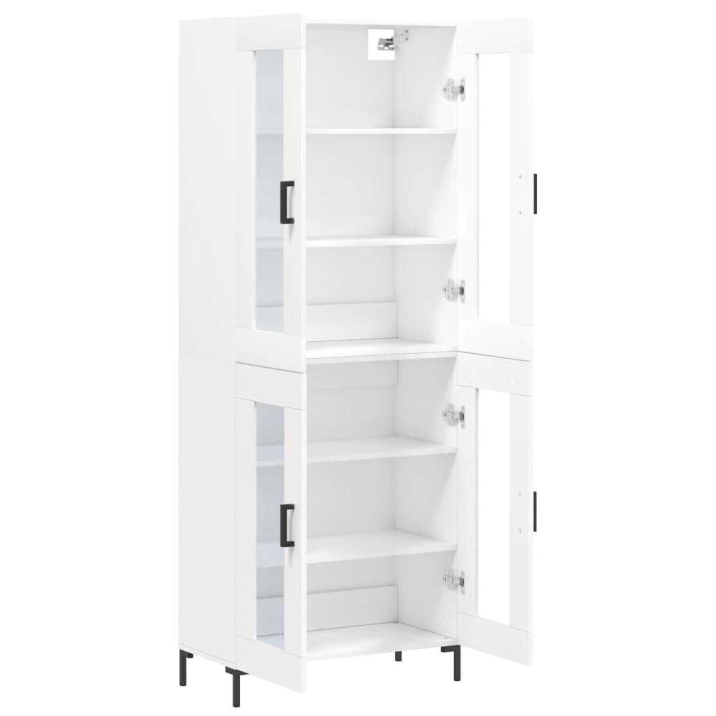 Buffet haut Blanc 69,5x34x180 cm Bois d'ingénierie - XIOS