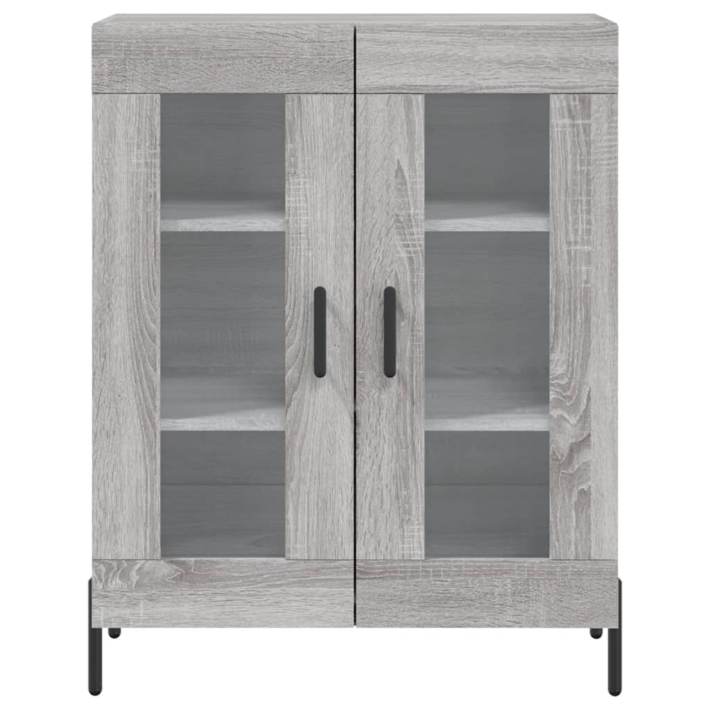 Buffet haut Sonoma gris 69,5x34x180 cm Bois d'ingénierie - XIOS