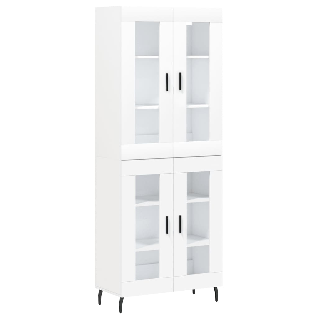 Buffet haut Blanc 69,5x34x180 cm Bois d'ingénierie - XIOS
