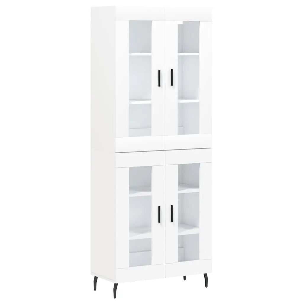 Buffet haut Blanc 69,5x34x180 cm Bois d’ingénierie - XIOS