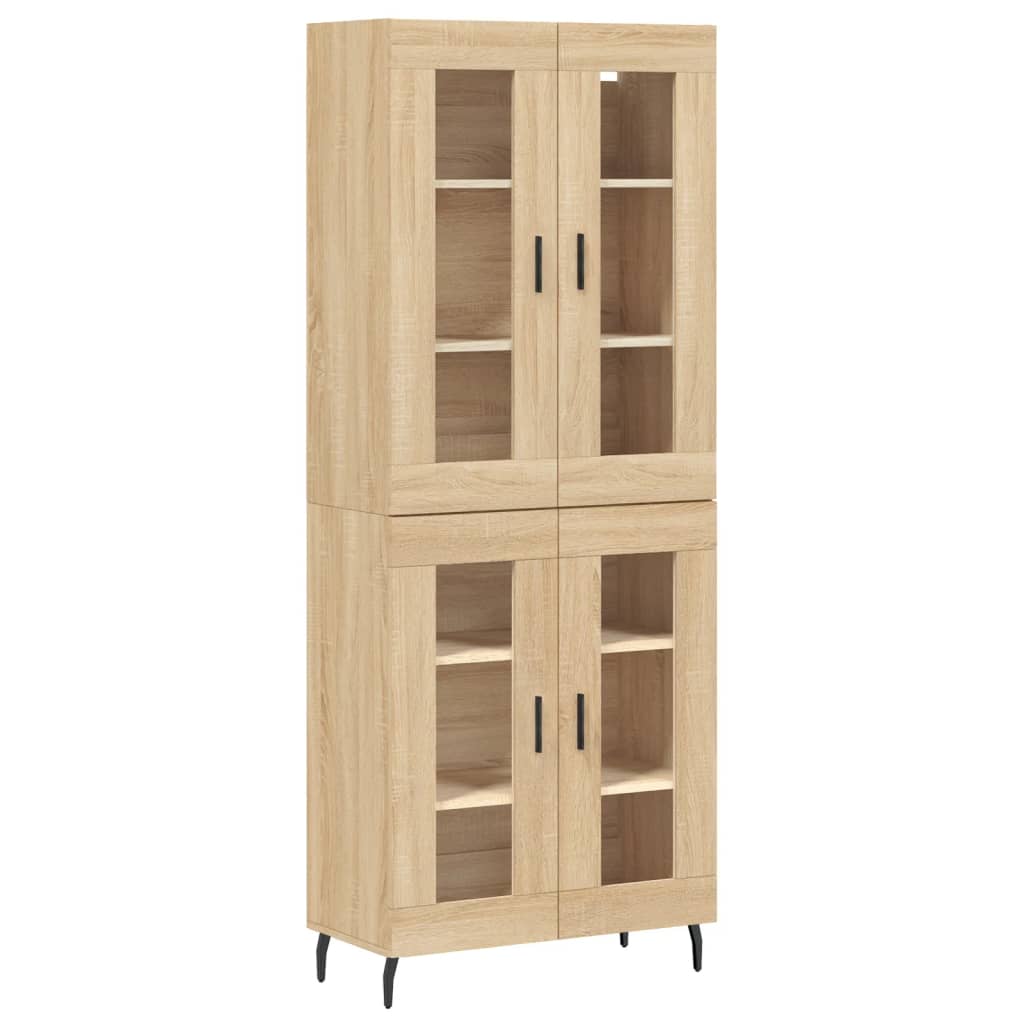 Buffet haut Chêne sonoma 69,5x34x180 cm Bois d'ingénierie - XIOS