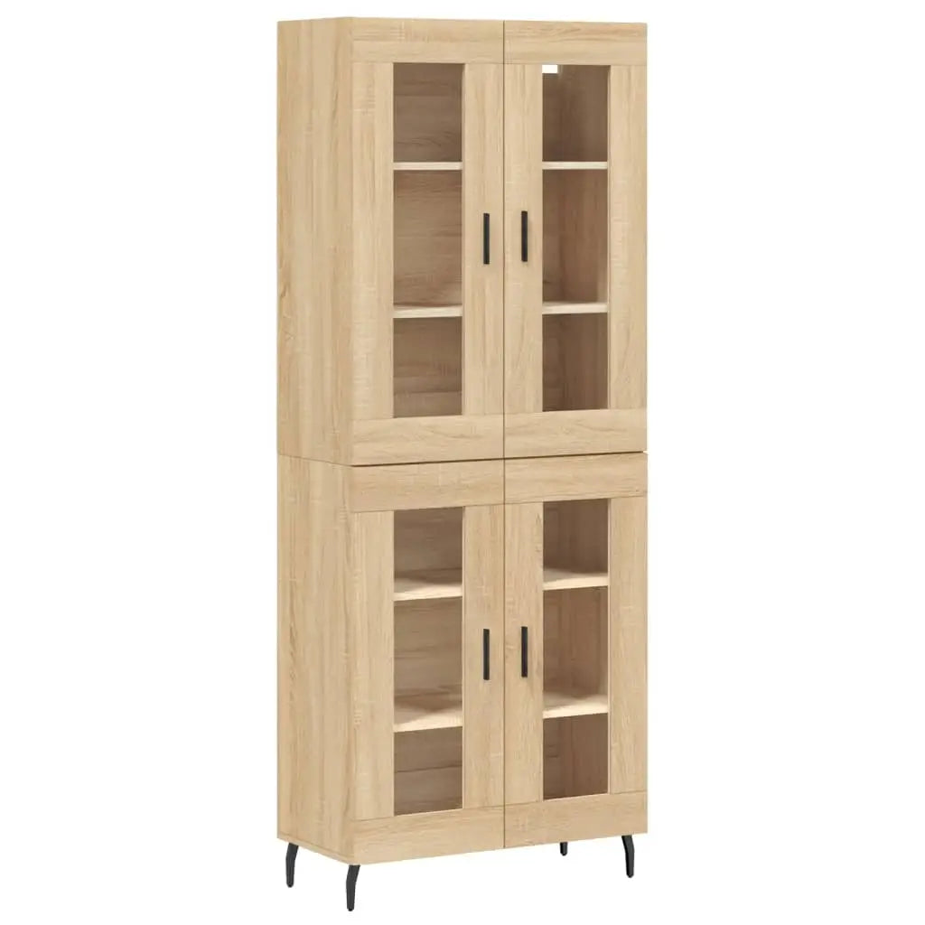 Buffet haut Chêne sonoma 69,5x34x180 cm Bois d’ingénierie - XIOS