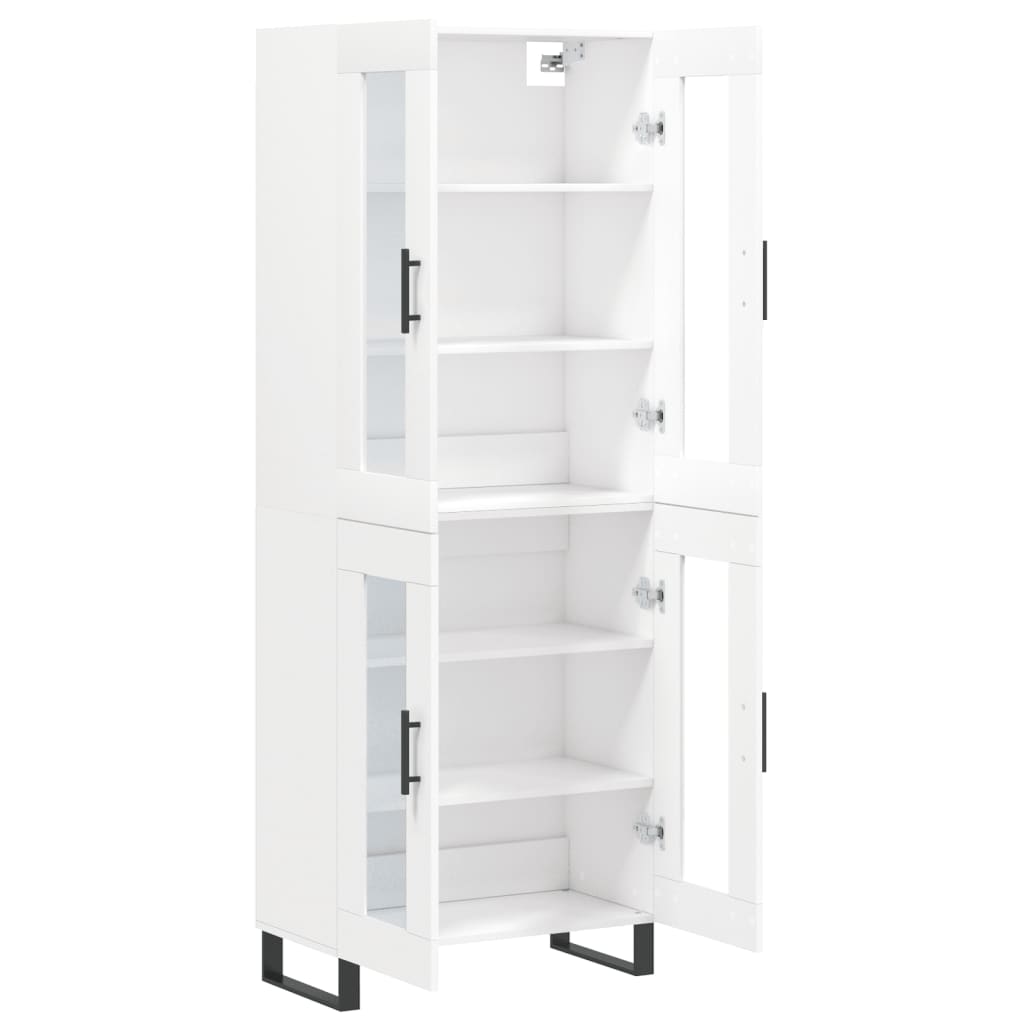Buffet haut Blanc 69,5x34x180 cm Bois d'ingénierie - XIOS