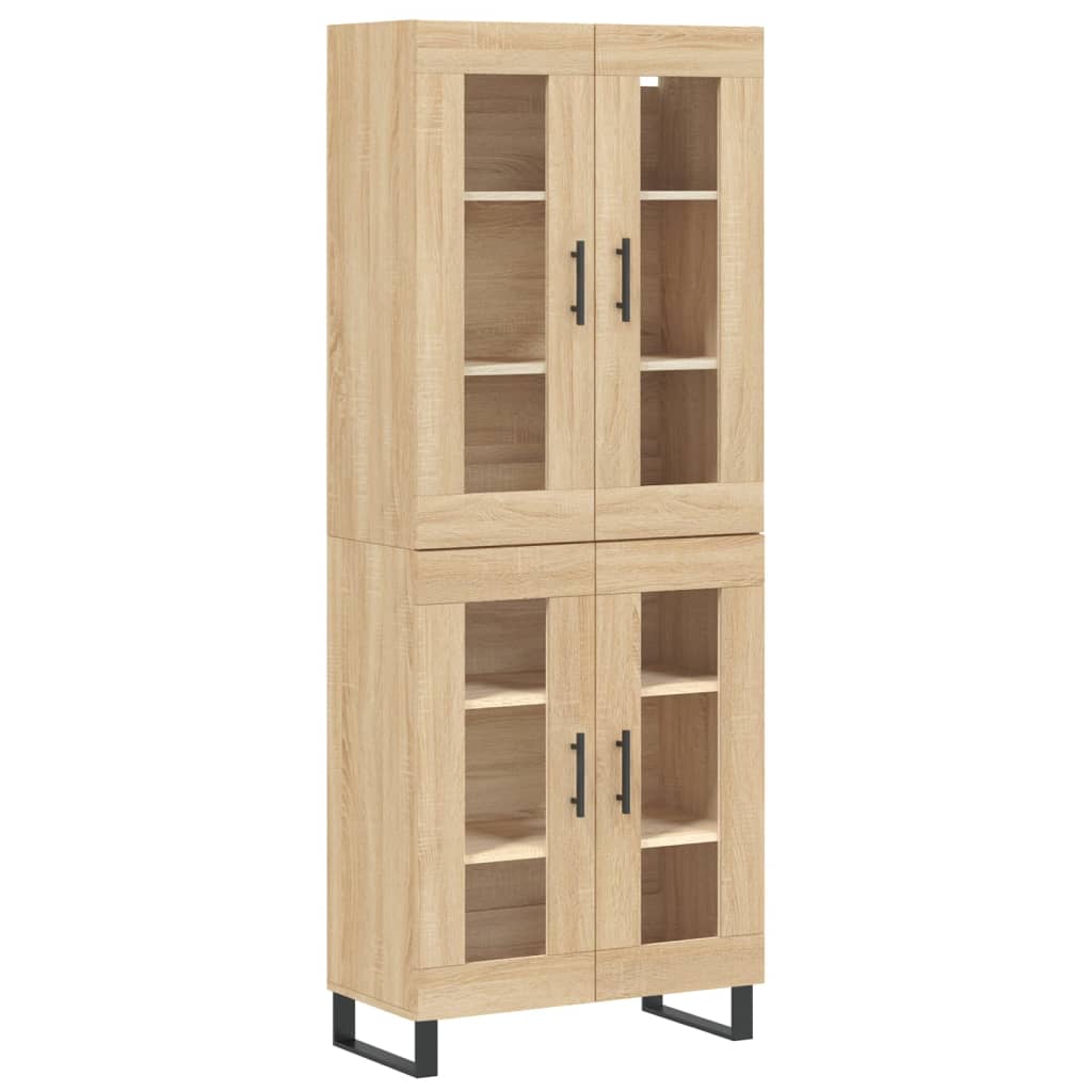 Buffet haut Chêne sonoma 69,5x34x180 cm Bois d'ingénierie - XIOS