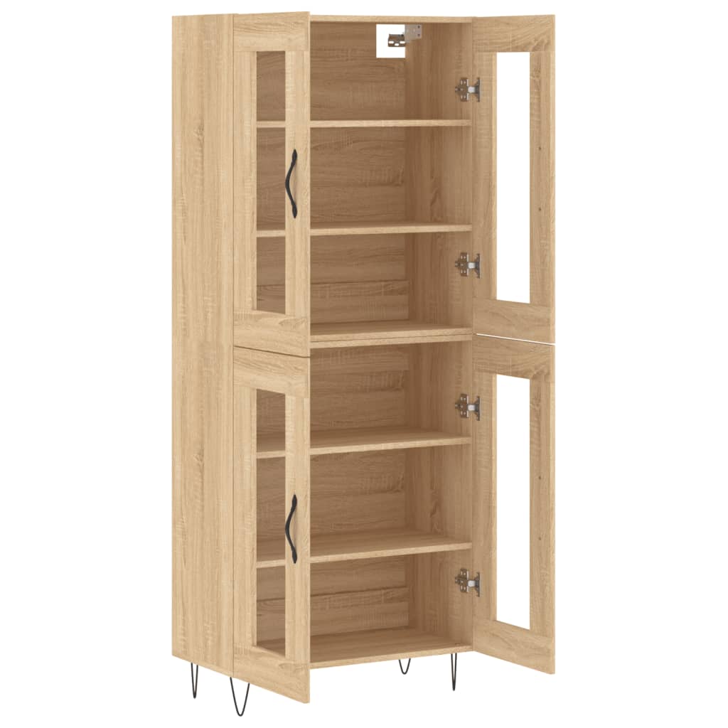 Buffet haut Chêne sonoma 69,5x34x180 cm Bois d'ingénierie - XIOS