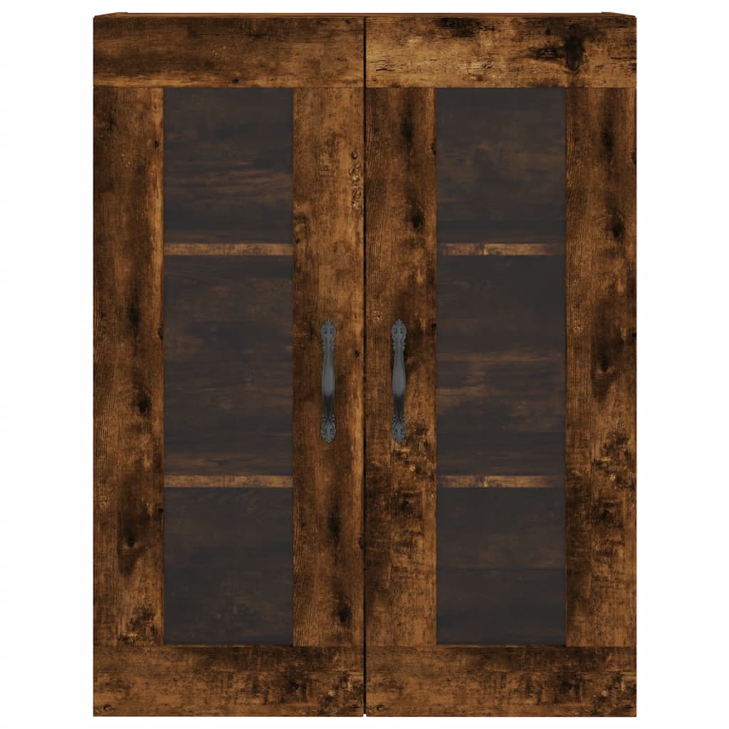 Buffet haut Chêne fumé 69,5x34x180 cm Bois d'ingénierie - XIOS