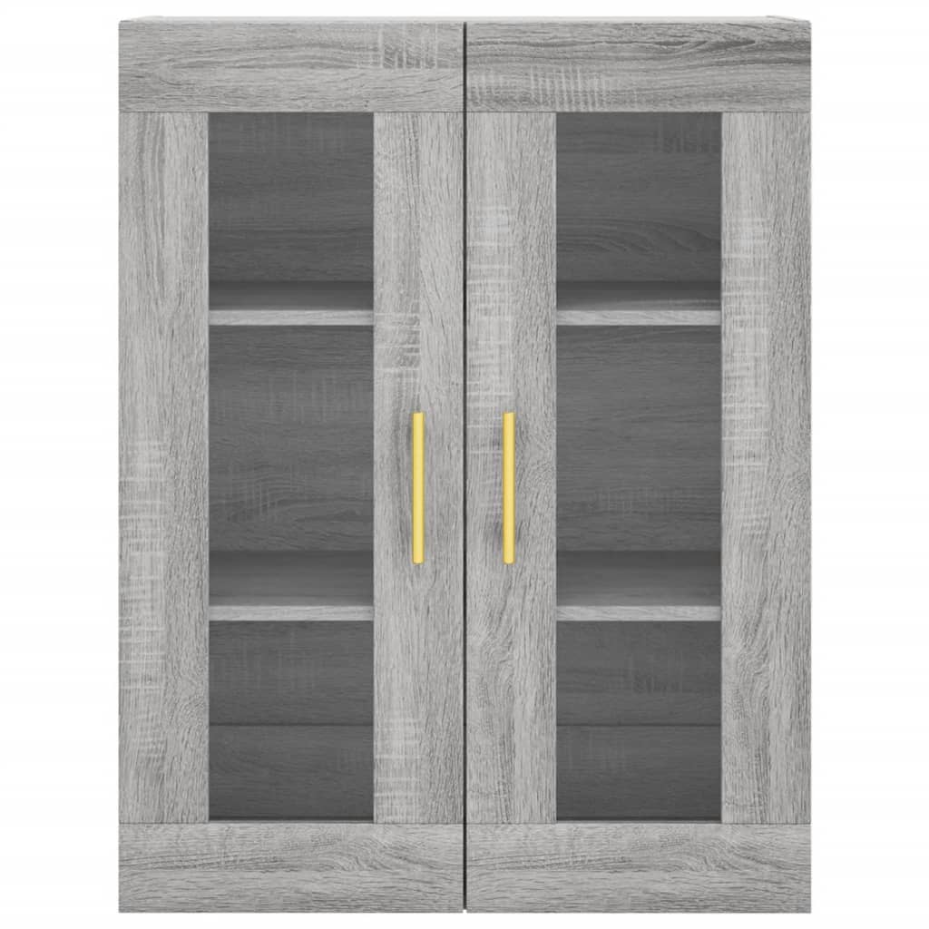 Buffet haut Sonoma gris 69,5x34x180 cm Bois d'ingénierie - XIOS