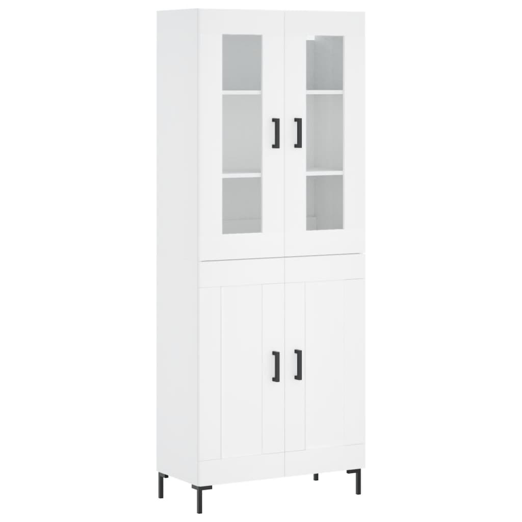 Buffet haut Blanc 69,5x34x180 cm Bois d'ingénierie - XIOS
