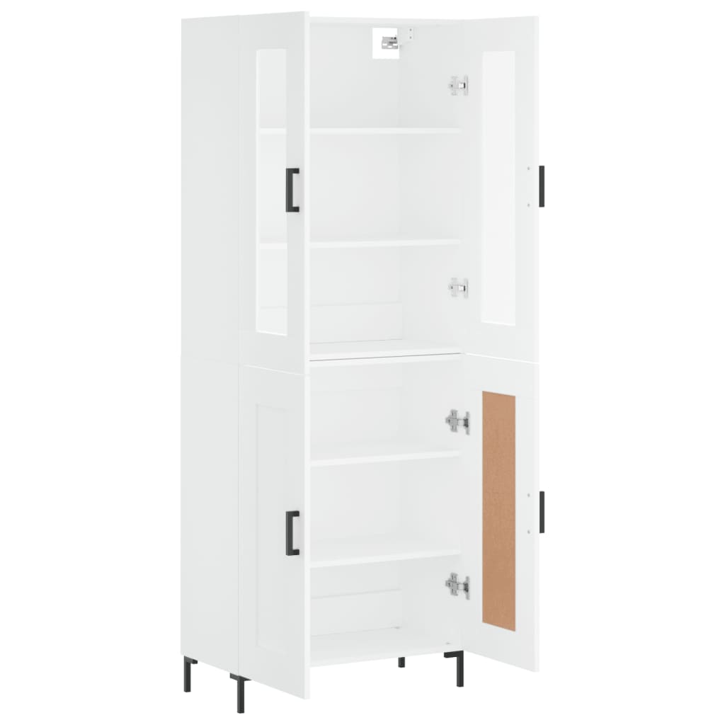 Buffet haut Blanc 69,5x34x180 cm Bois d'ingénierie - XIOS