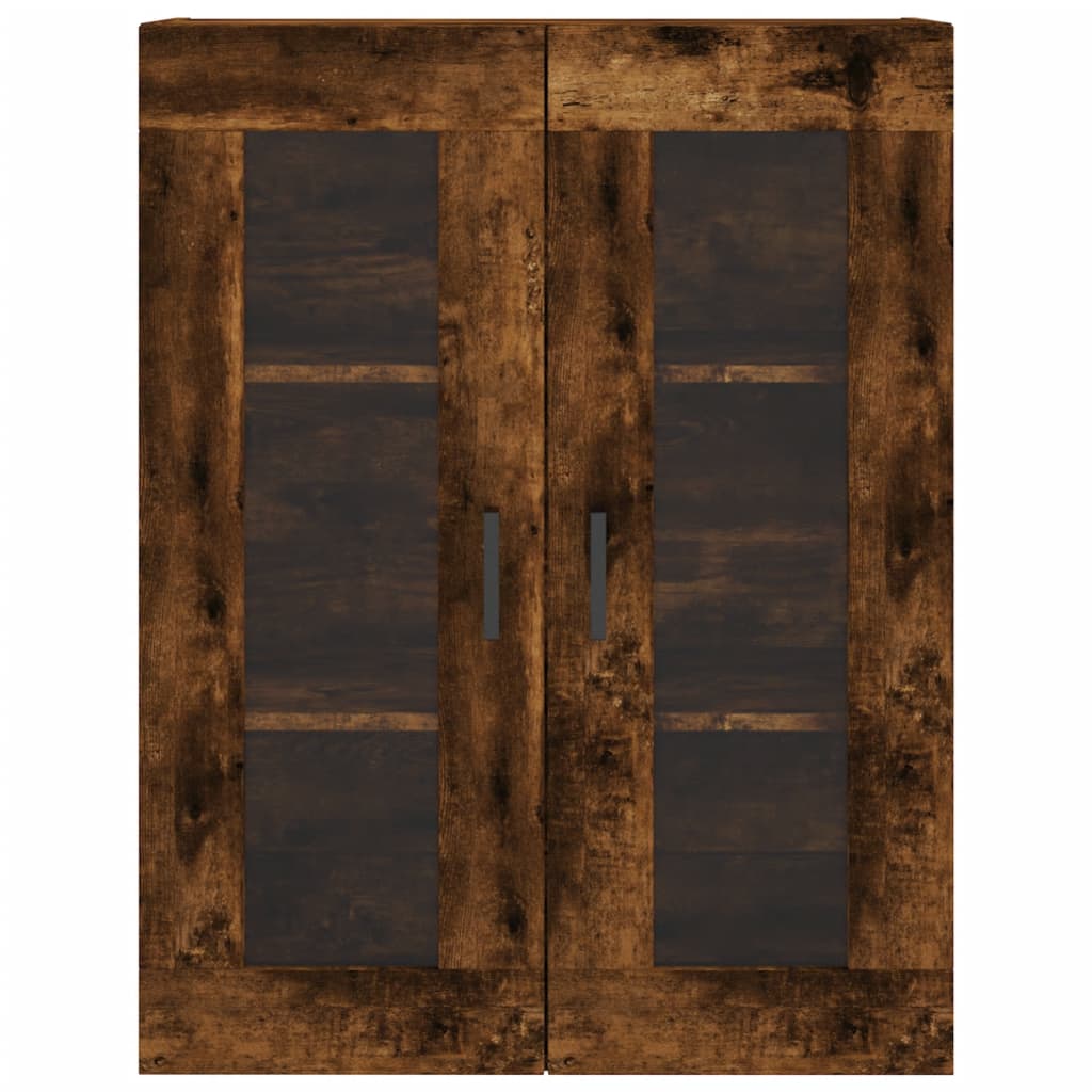Buffet haut Chêne fumé 69,5x34x180 cm Bois d'ingénierie - XIOS
