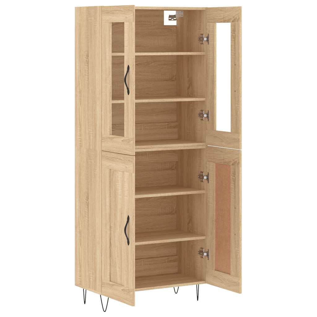 Buffet haut Chêne sonoma 69,5x34x180 cm Bois d'ingénierie - XIOS