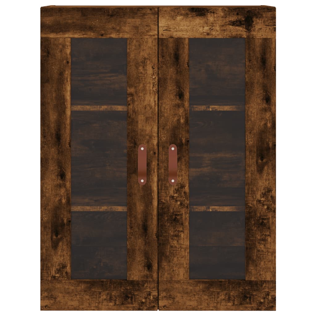 Buffet haut Chêne fumé 69,5x34x180 cm Bois d'ingénierie - XIOS