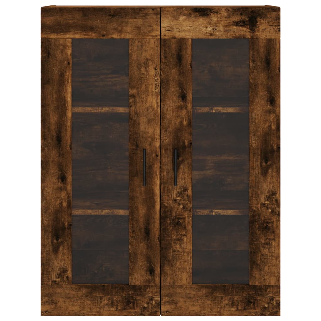 Buffet haut Chêne fumé 69,5x34x180 cm Bois d'ingénierie - XIOS